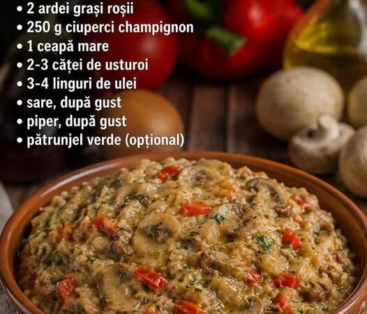 🥗Salat de vinte cu ardei copți și ciuperci…vezi primul comentariu
