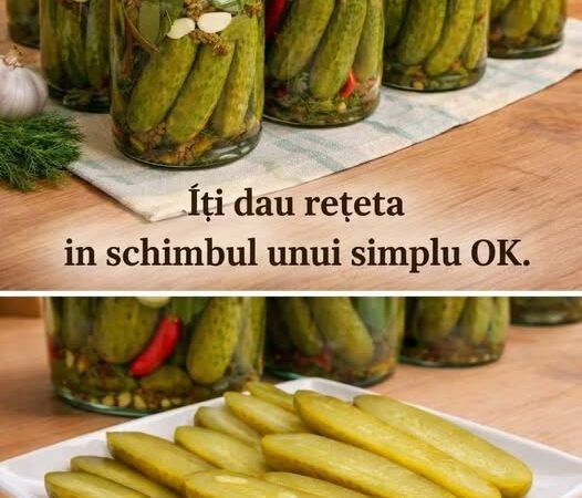 Castraveți murați cu apă rece – metodă naturală, fără oțet…vezi primul comentariu