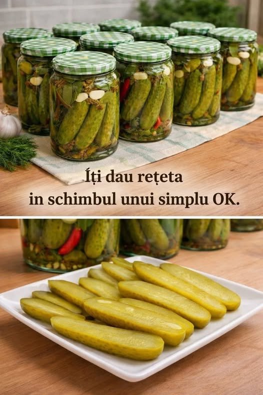 Castraveți murați cu apă rece – metodă naturală, fără oțet…vezi primul comentariu