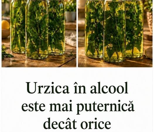 Urzica în ALCOHOL – May puternică decât orice medicament, spunea bună mea…. Salvează bine această rețetă populară. Acum poți să o faci pur și simplu OK.