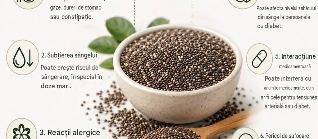 6 potențiale efecte secundare ale semințelor de chia de care ar trebui să fii conștient
