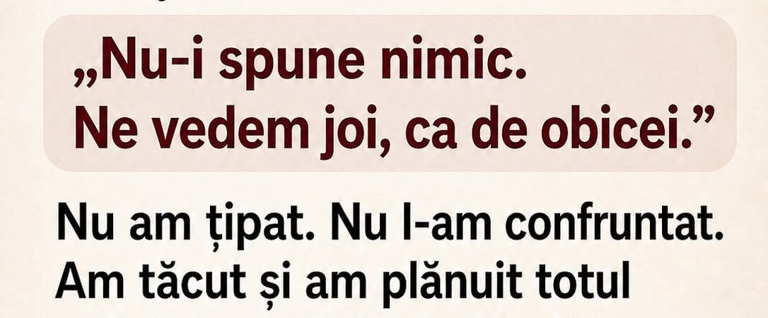 Mi-am prins soțul înșelându-mă și am plănuit o răzbunare perfectă. În seara aia am aflat un secret care a schimbat tot
