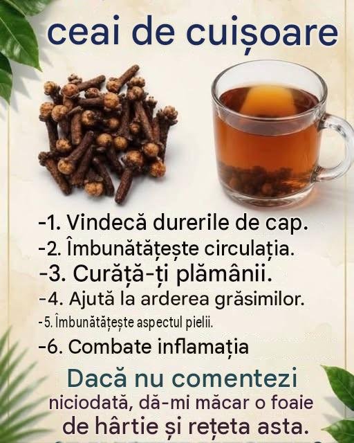 Ceai de cuișoare: beneficii, preparare și cum te poate ajuta în mod natural☕🌿