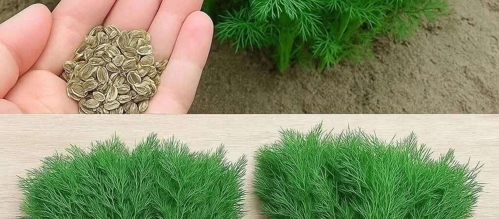 **Cum să plantezi corect mărarul ca să fie des și verde închis 🌿** **Un sfat excelent — în primul comentariu 👇**