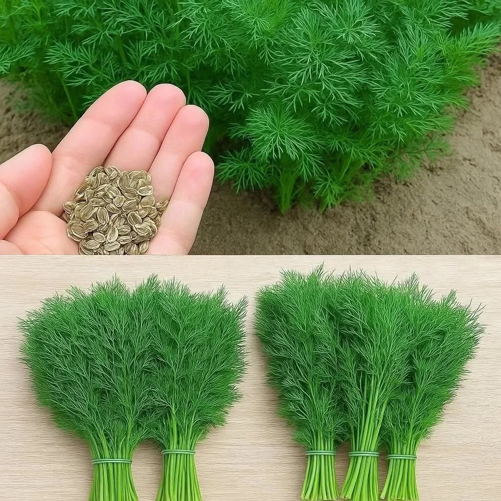 **Cum să plantezi corect mărarul ca să fie des și verde închis 🌿** **Un sfat excelent — în primul comentariu 👇**